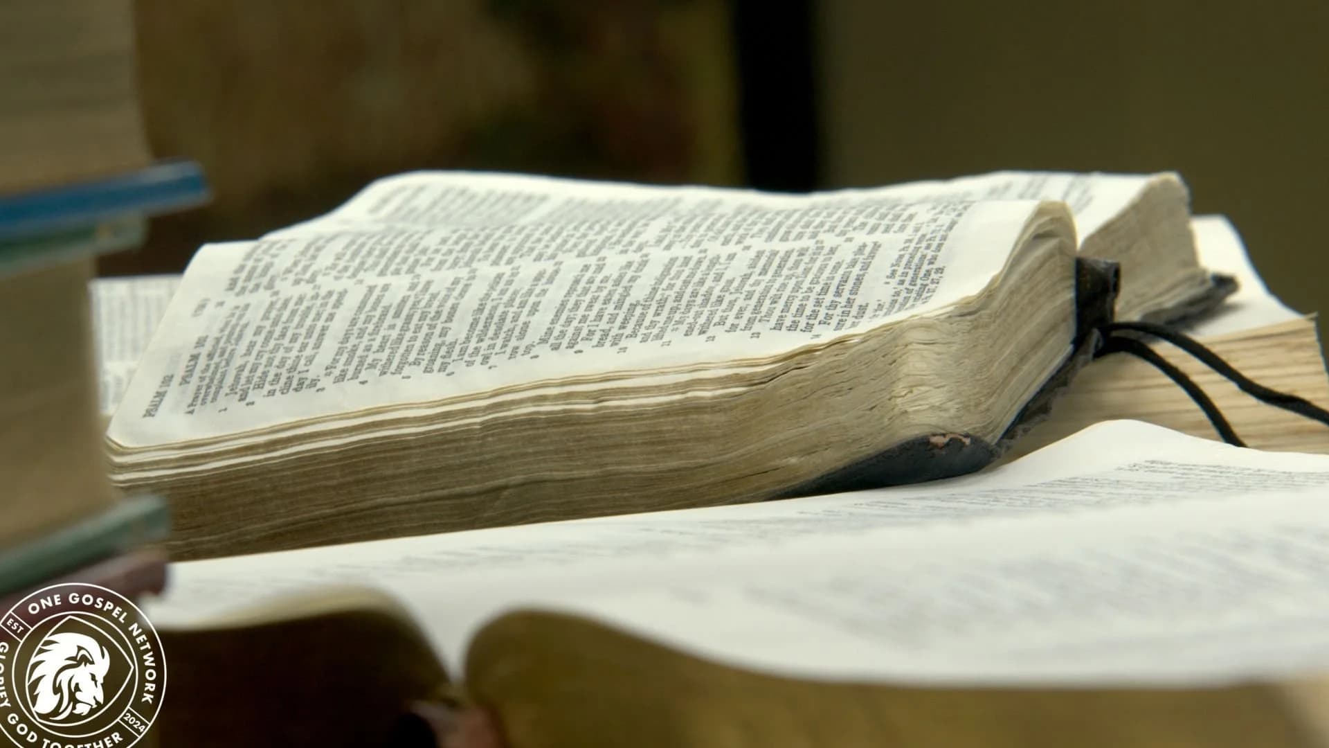 An open Bible